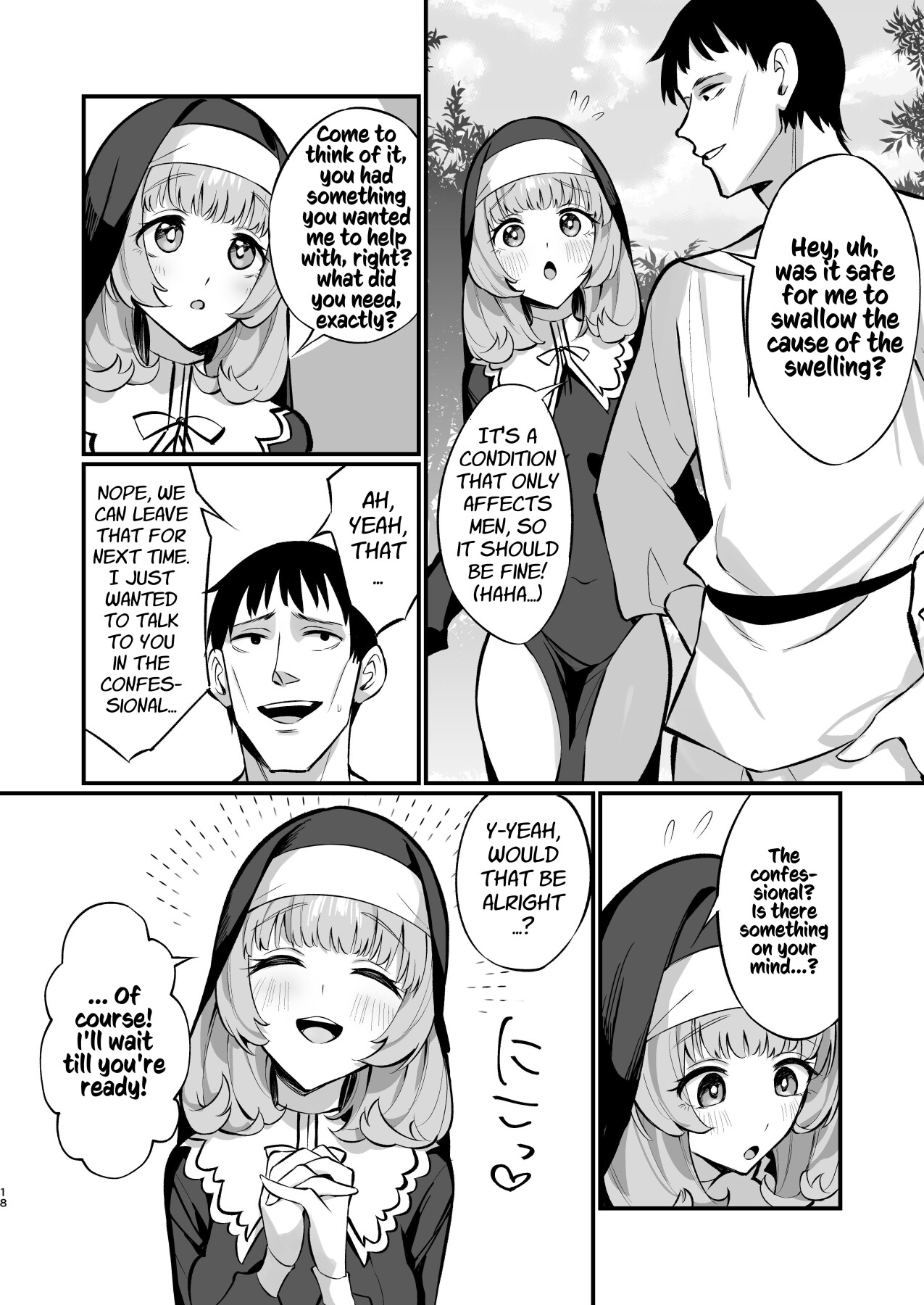 Hentai Manga Comic-A Sister's Absolute Defeat: Until an Innocent Nun Enters Heat and Indulges in Passionate Mating Sex-Read-17